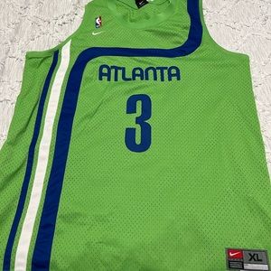 Vintage Nike Men's Shareef Abdur-Rahim Atlanta Hawks Green Jersey #3  Size XL